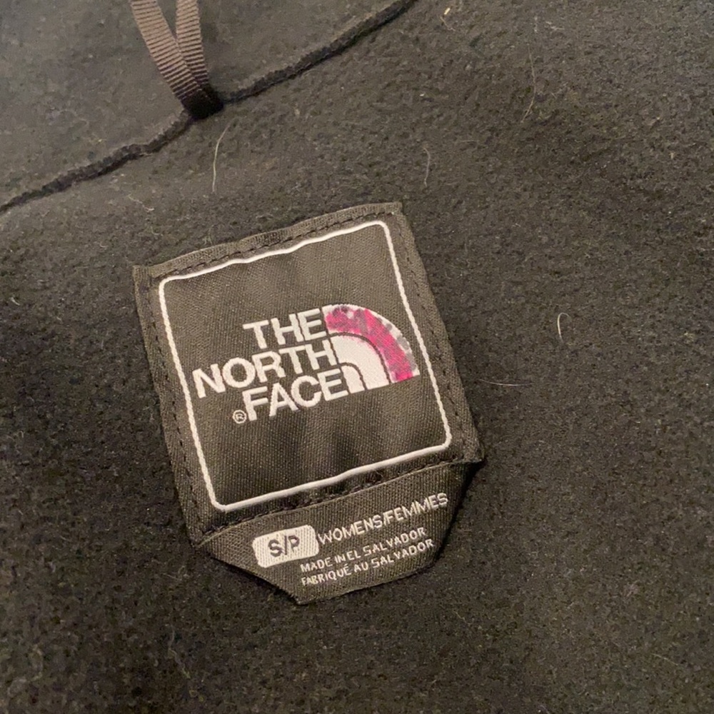North Face Fleece Black and Mint Jacket - Picture 3 of 3